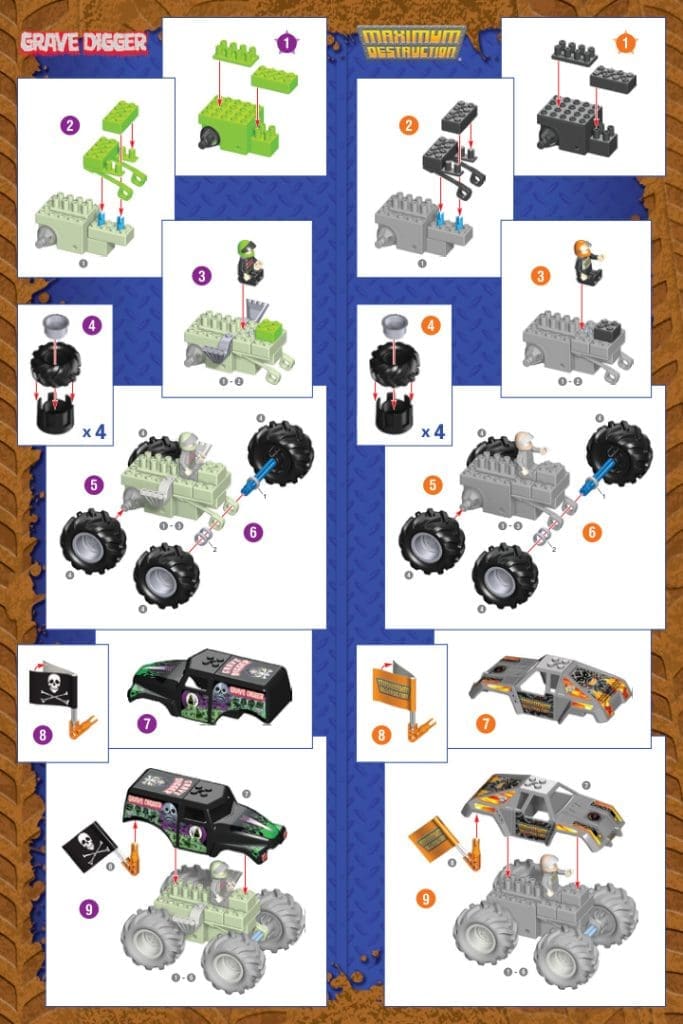 Monster Jam Grave Digger vs Maximum Destruction 57117