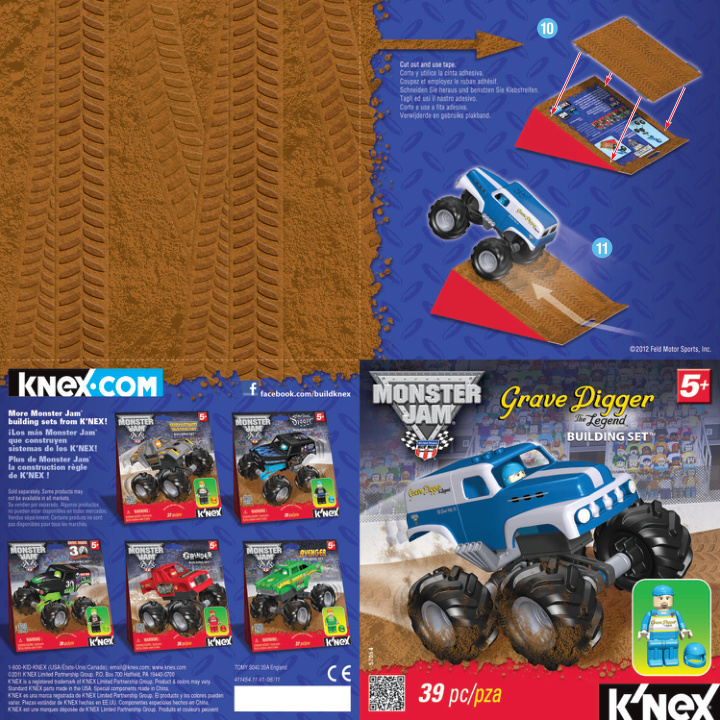 Monster Jam Grave Digger Legend 57054 instruction manual