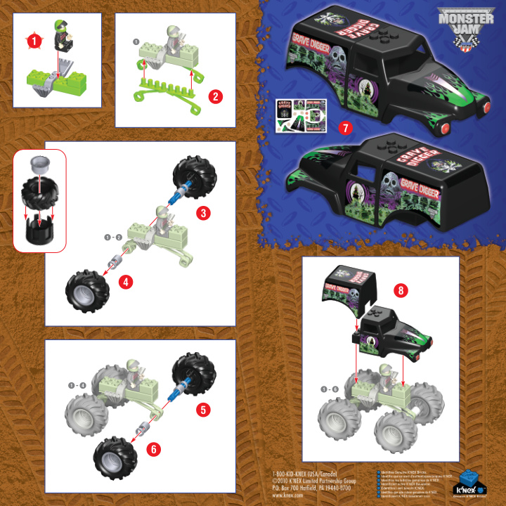 Monster Jam Grave Digger 57016 instruction manual