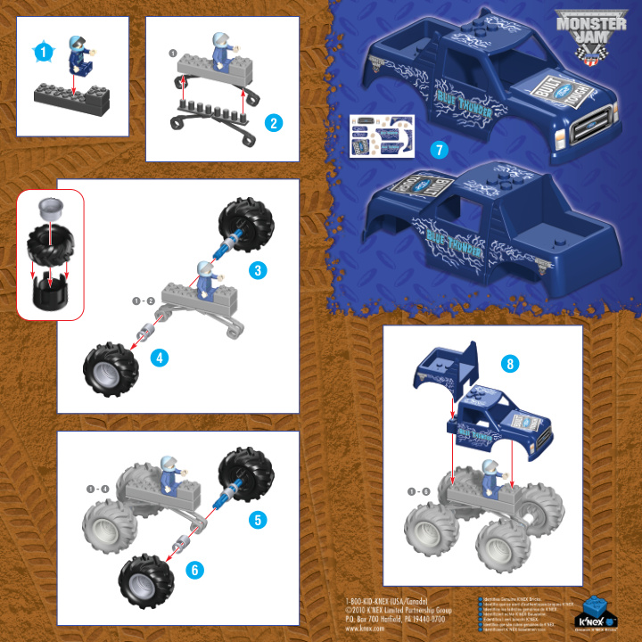 Monster Jam Blue Thunder 57015 instruction manual