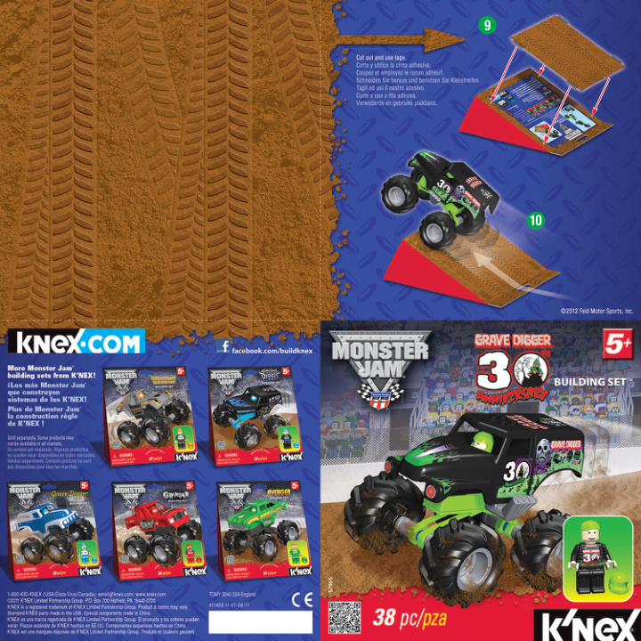 Monster Jam 30th Anniversary Grave Digger 57055 instruction manual