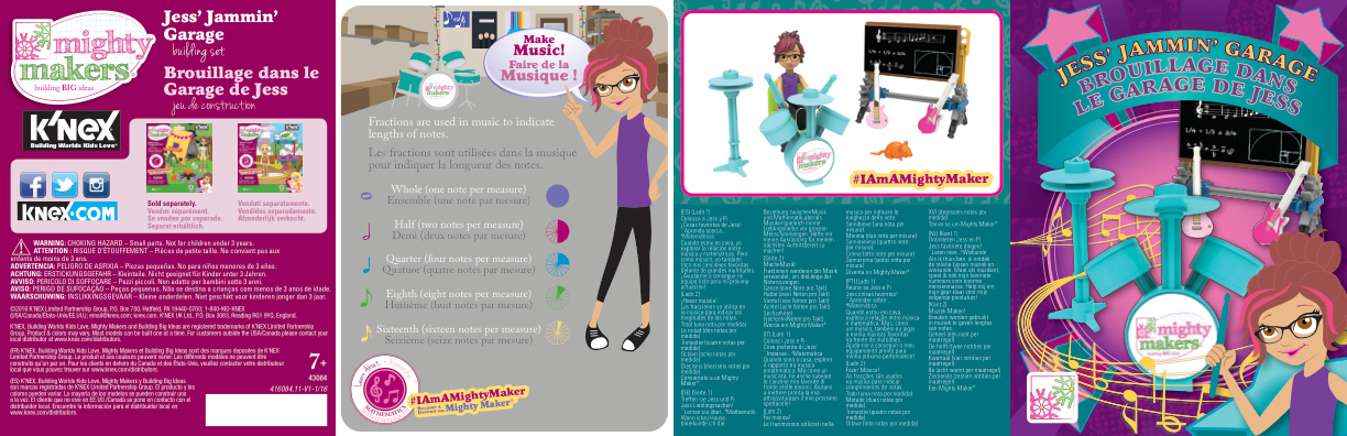 Mighty Makers Jess Jammin Garage 43084 instruction manual