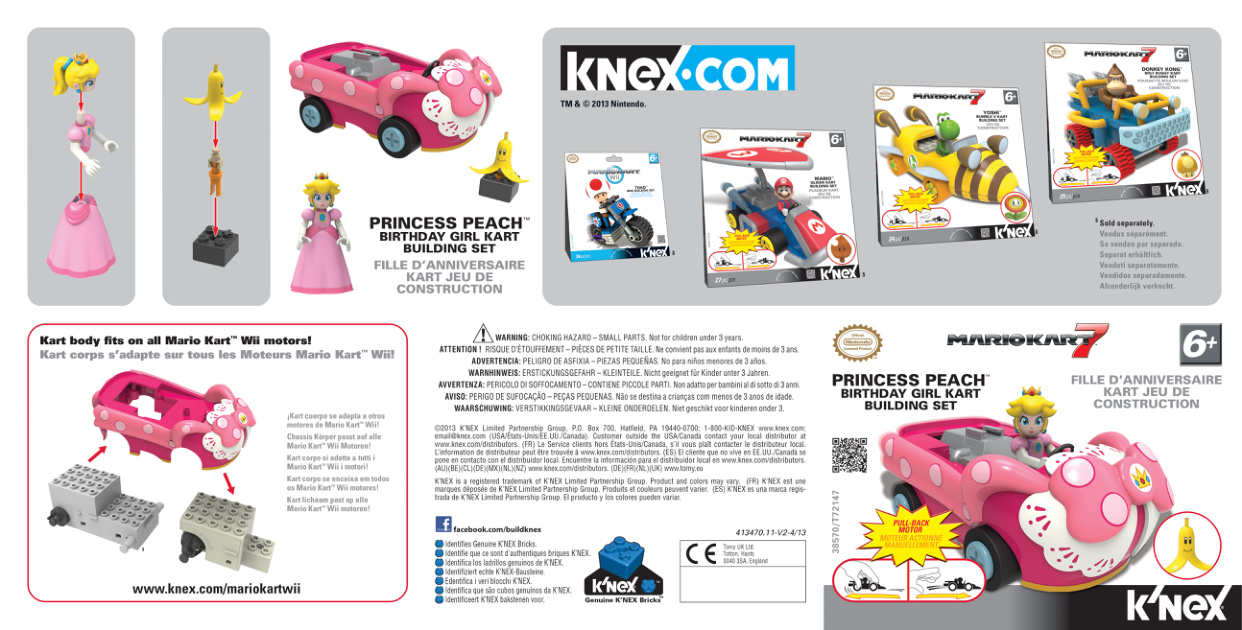 MarioKart7 Princess Peach Kart 38570 instruction manual