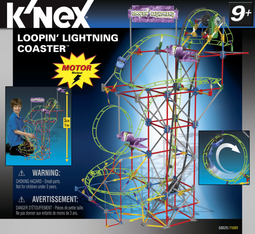 Loopin Lightning Roller Coaster 50025 large instruction manual