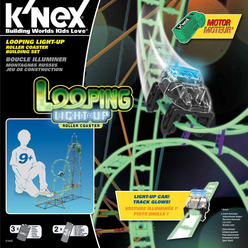 Looping Light Up Coaster QVC 51455 instruction manual