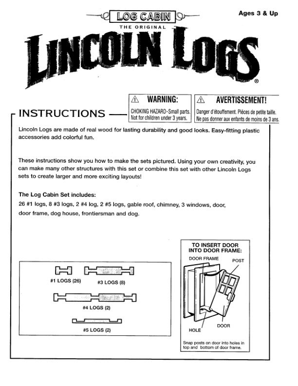 Lonesome Pine Cabin 00993 instruction manual