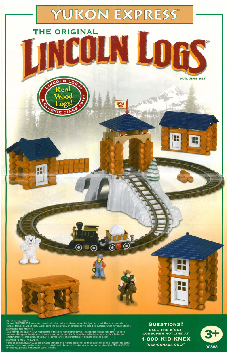 Lincoln Logs Yukon Express 00888 instruction manual