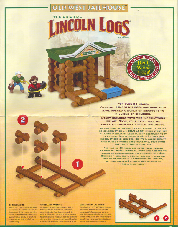 Lincoln Logs Old West Jailhouse 00891 instruction manual