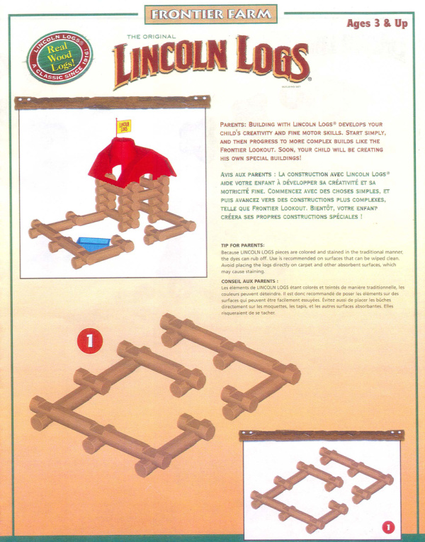 Lincoln Logs Frontier Farm 00973 instruction manual