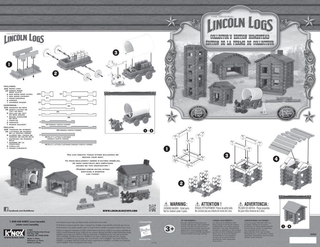 Lincoln Logs Collectors Edition Homestead 00869