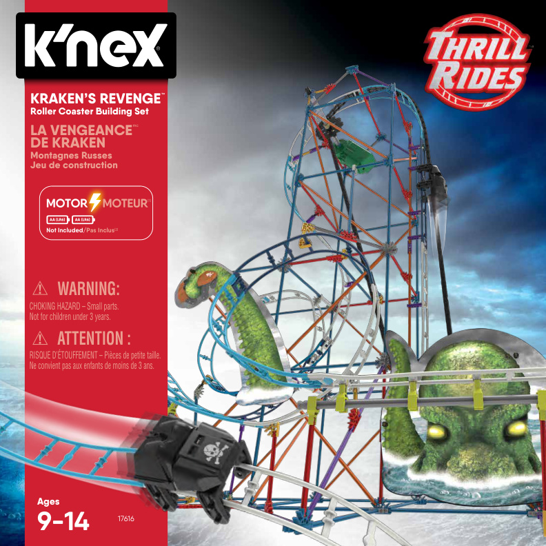 Krakens Revenge Roller Coaster 17616 instruction manual