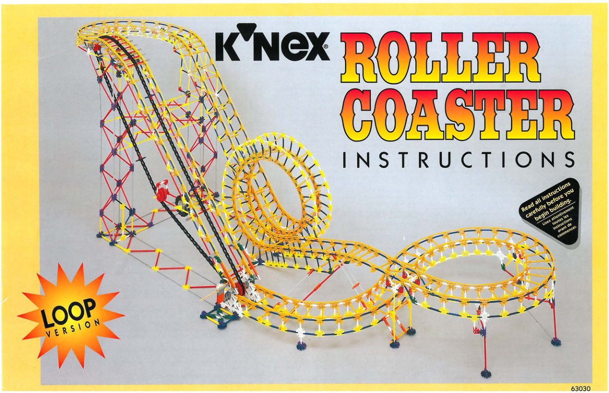 KNEX Roller Coaster 63030 instruction manual