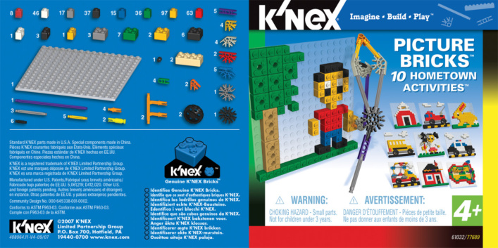 KNEX Picture Brick Around Town 61032 instruction manual