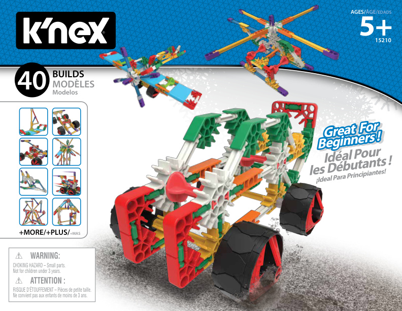 KNEX Beginner 40 Model Set 15210 instruction manual
