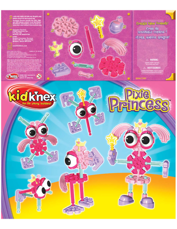 Kid KNEX Pixie Princess 85050 instruction manual