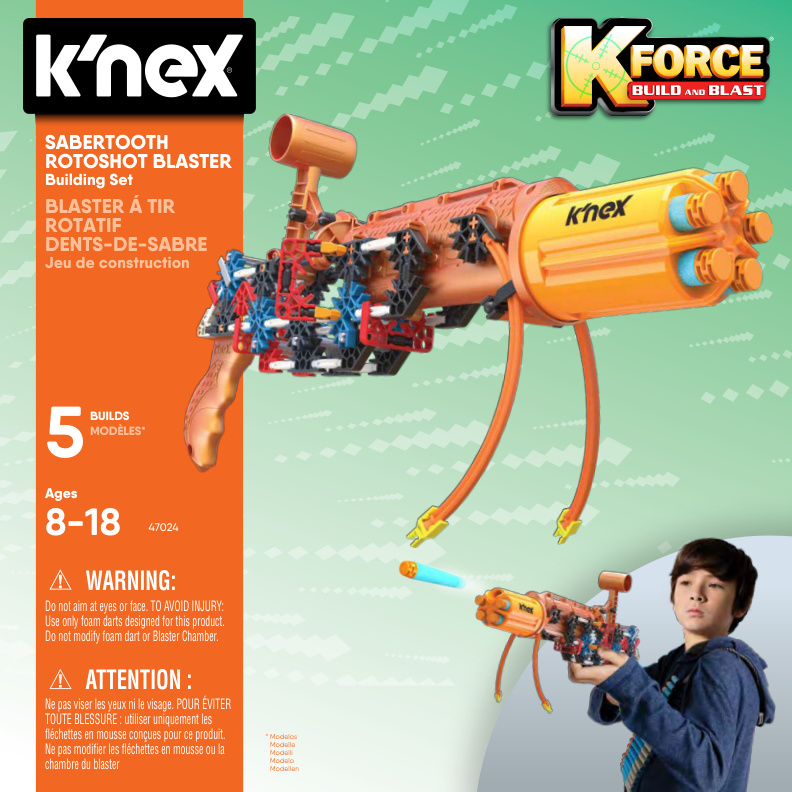 K FORCE Sabertooth Rotoshot Blaster 47024