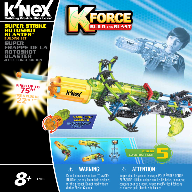 K FORCE Super Strike Rotoshot Blaster 47009