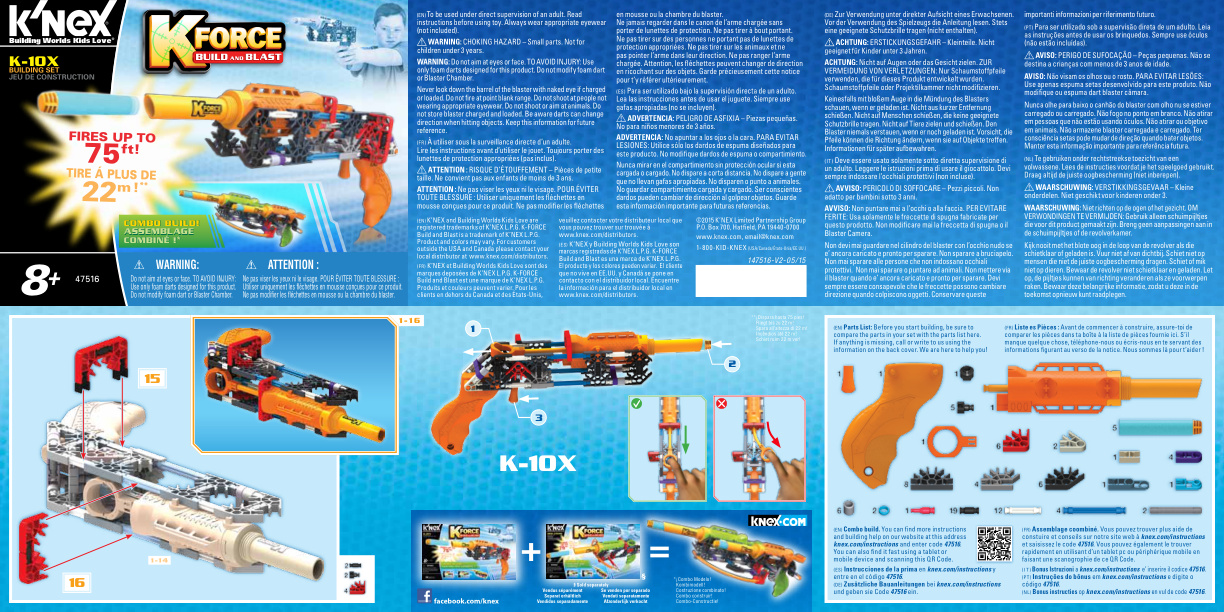 K FORCE K 10X 47516 instruction manual