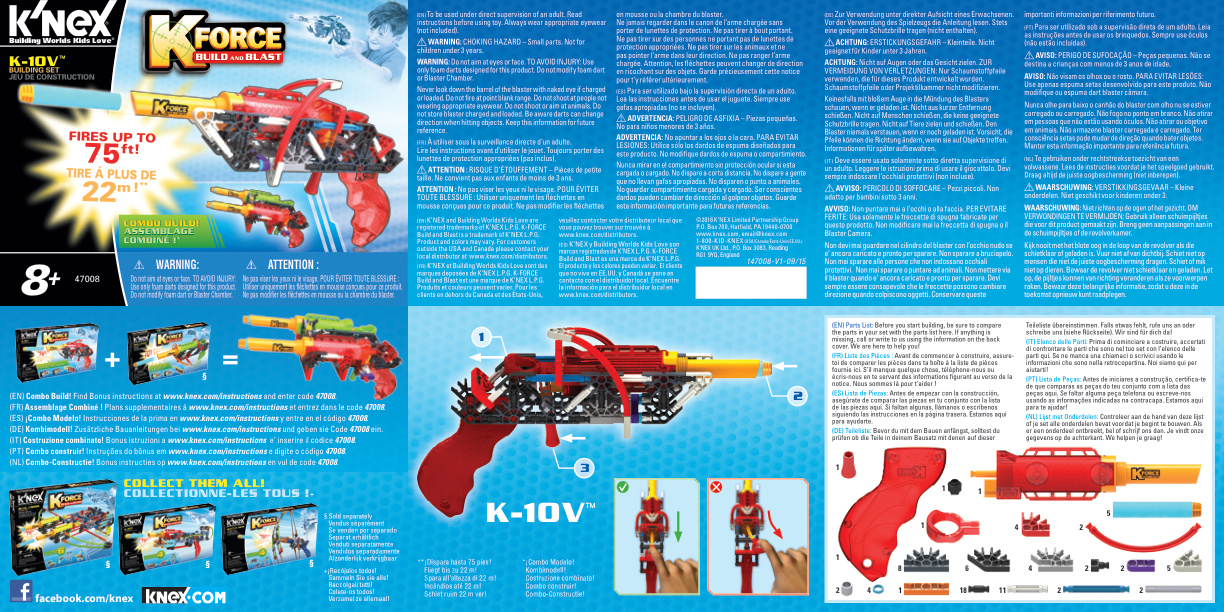 K FORCE K 10V 47008 instruction manual