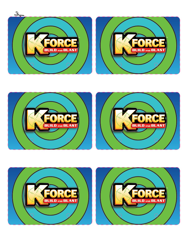 K FORCE 10 Dart Pack Targets 47518 instruction manual