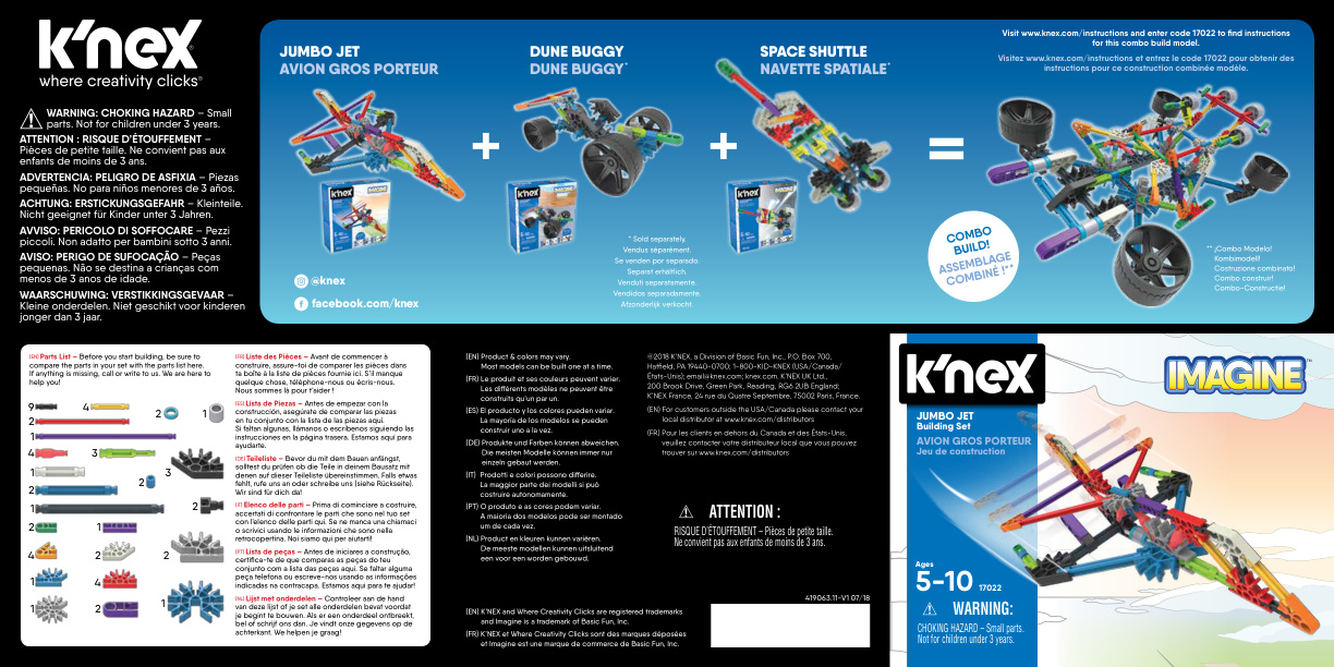 Jumbo Jet 17022 instruction manual