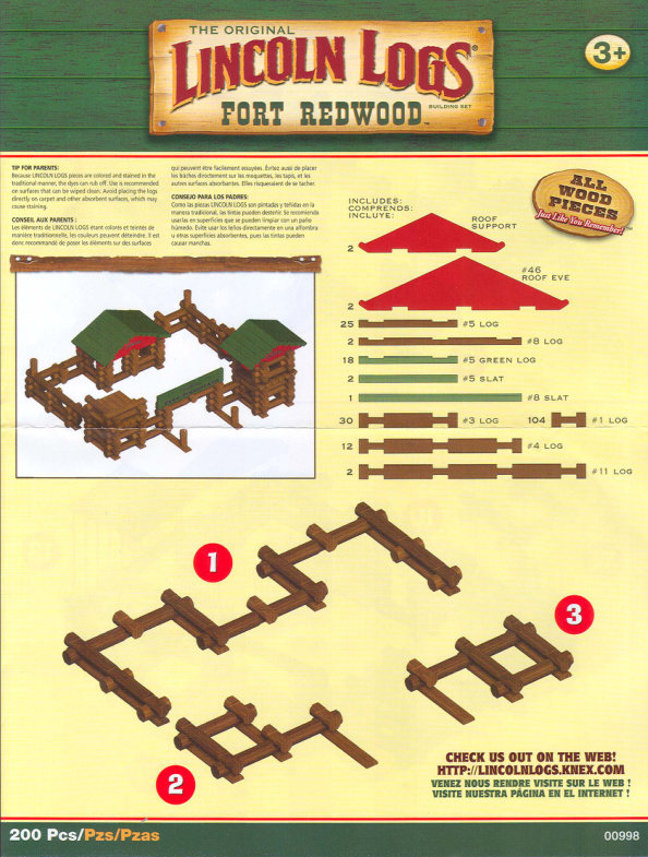 Fort Redwood 00998 instruction manual