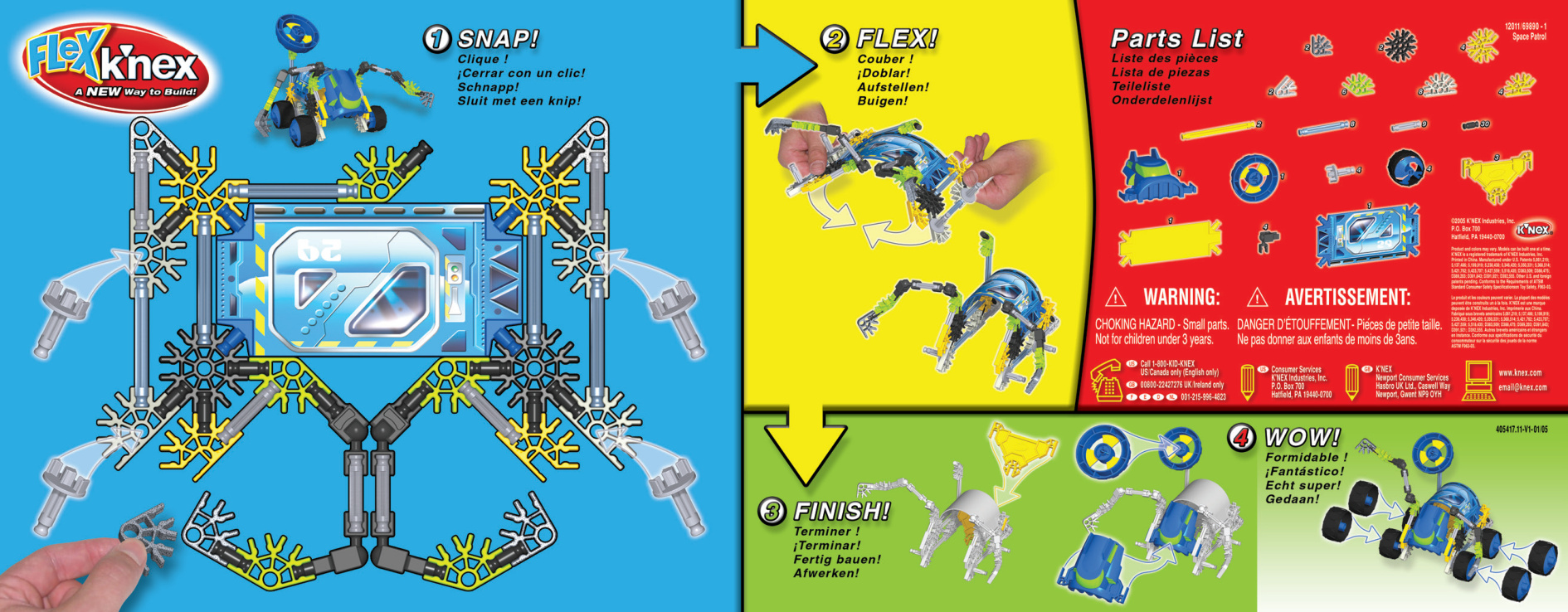Flex KNEX Space Patrol 12011 instruction manual