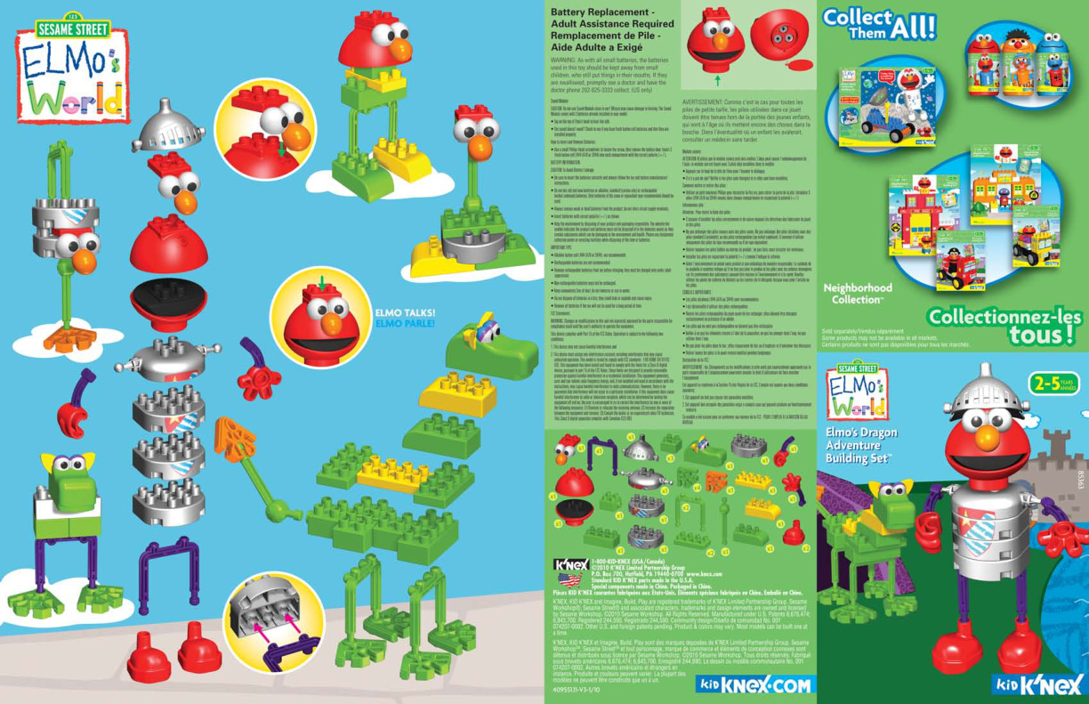 Elmos Dragon Adventure 85363 instruction manual