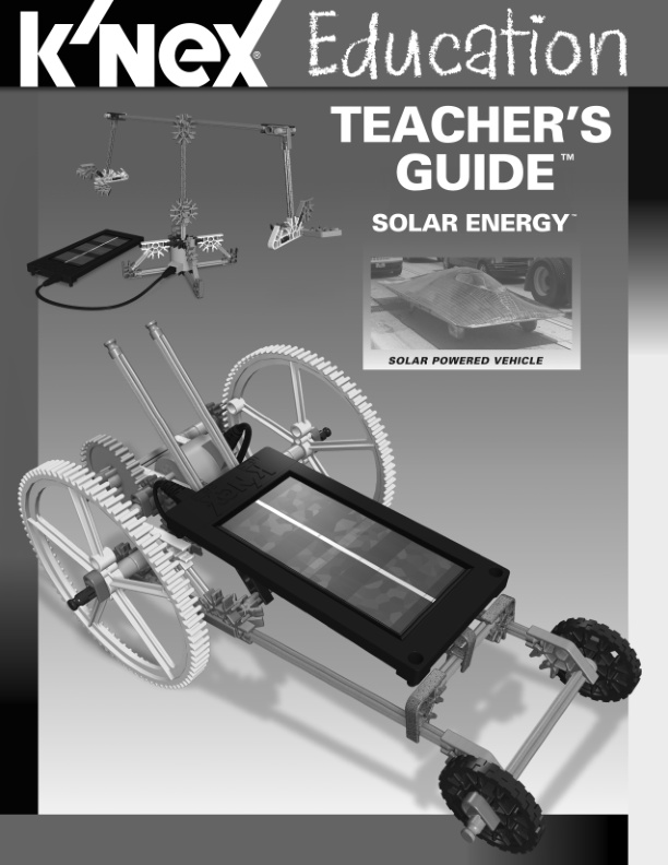 Education Solar Energy System Teachers Guide 78810 instruction manual