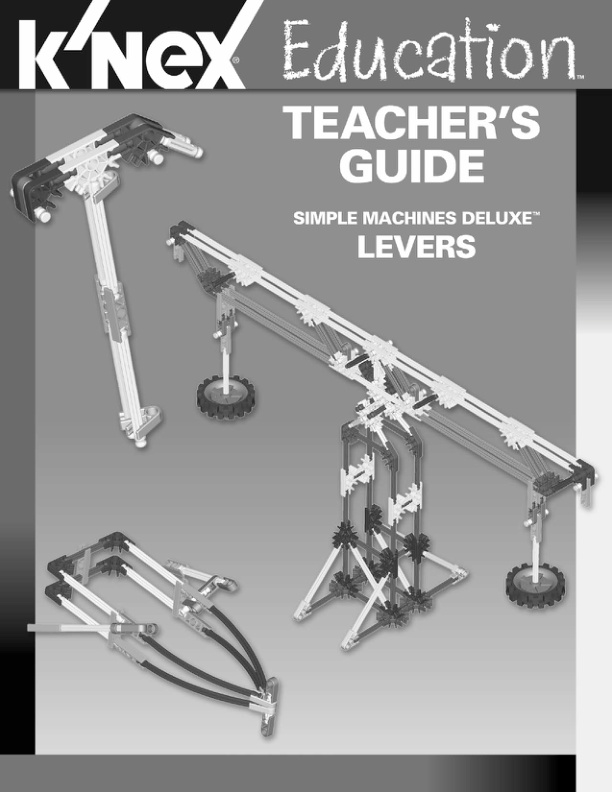 Education Simple Machines Deluxe Levers Teachers Guide 79520 instruction manual