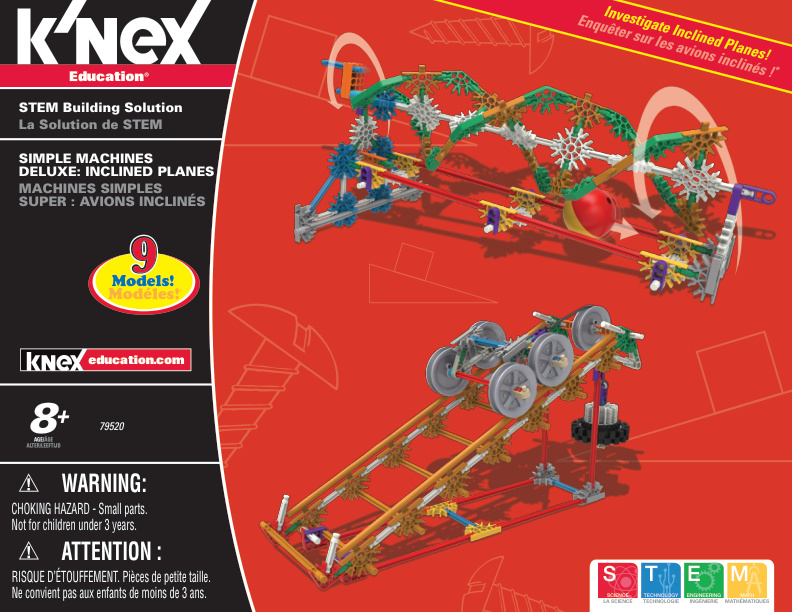 Education Simple Machines Deluxe Inclined Planes 79520 instruction manual