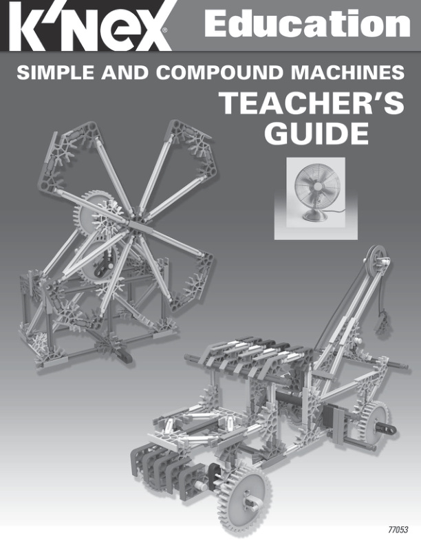Education Simple and Compound Machines Teachesr Guide 77053 instruction manual