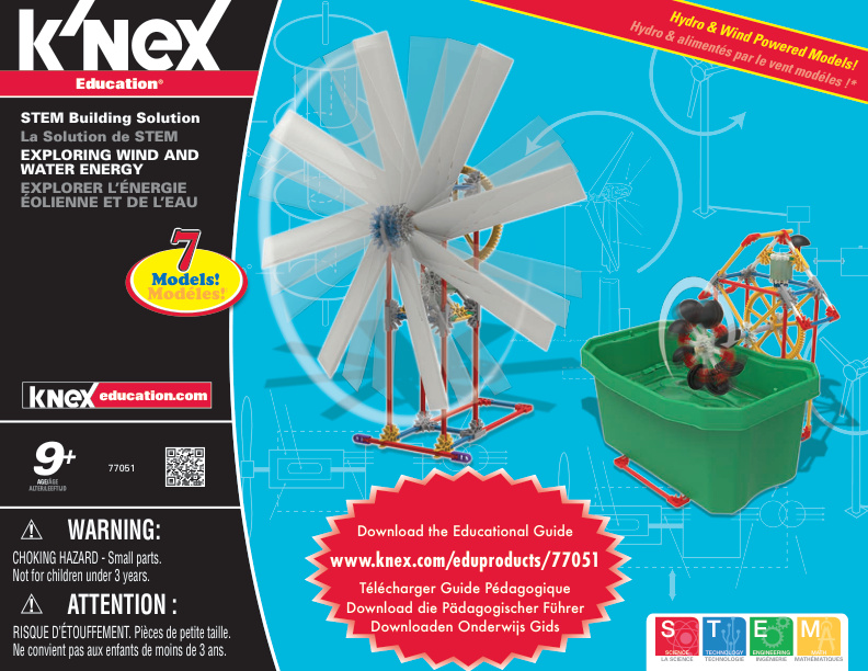 Education Exploring Wind and Water Energy 77051 instruction manual