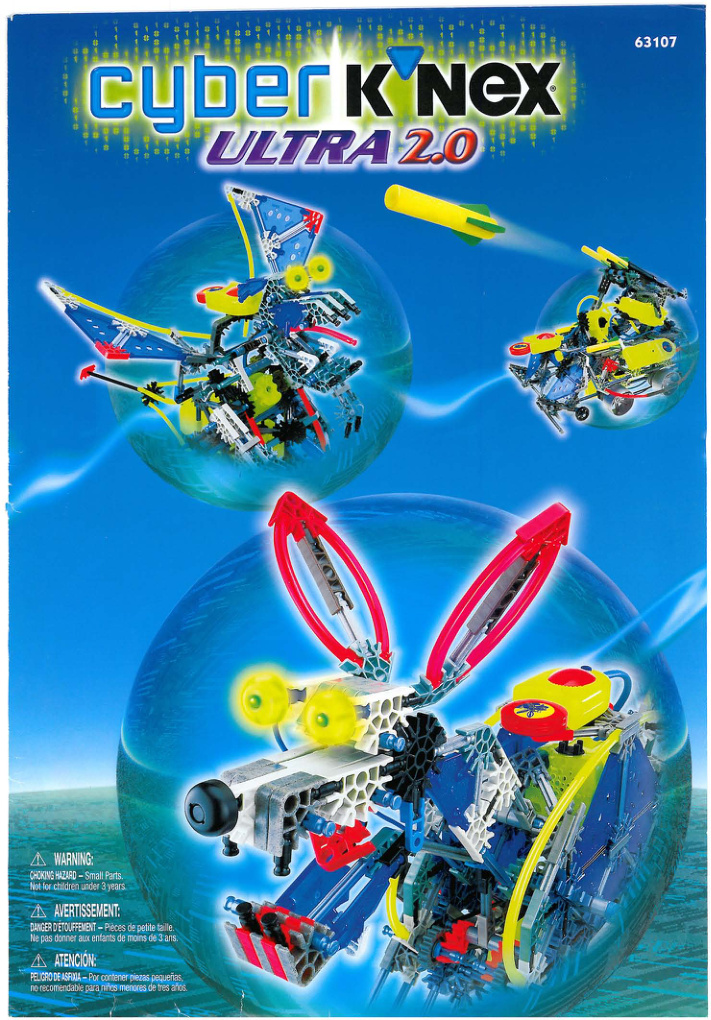 Cyber K'NEX Ultra 63007 Instruction Manual PDF | Knex.Parts