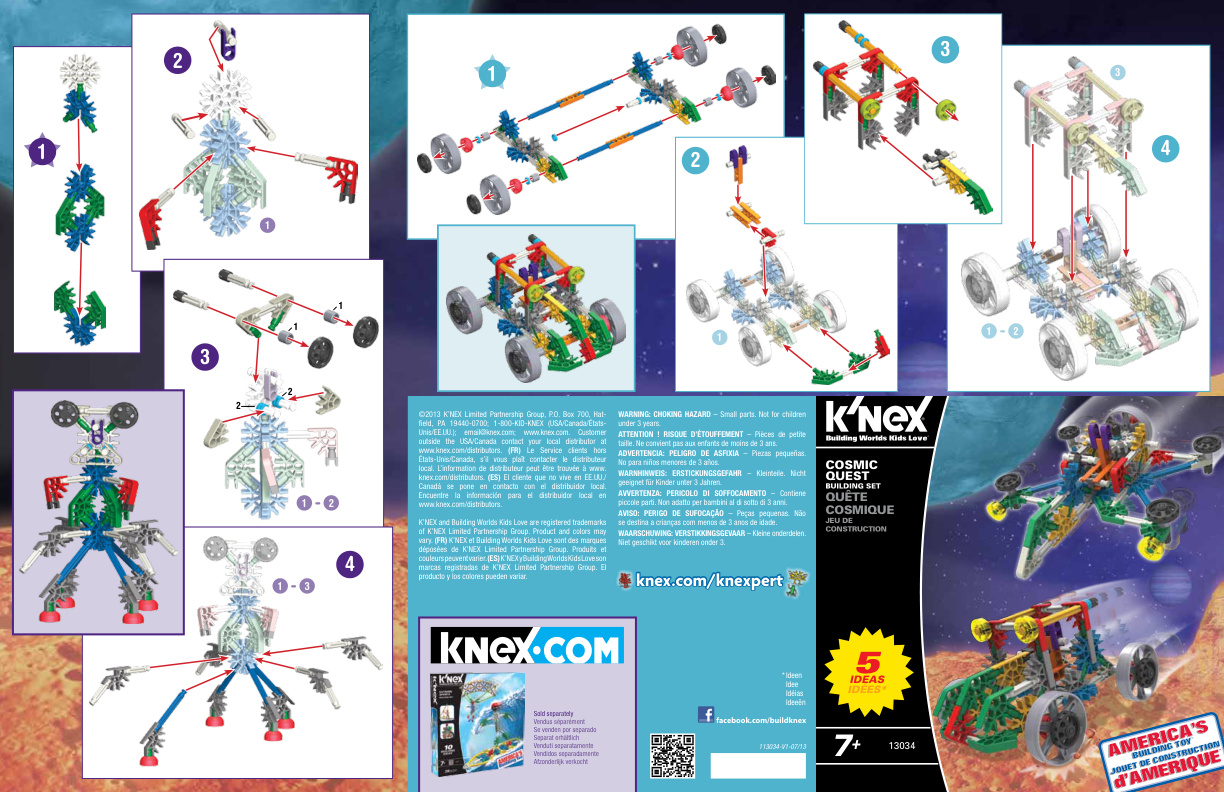 Cosmic Quest 13034 instruction manual