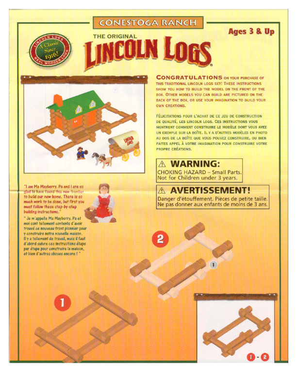 Conestoga Ranch 00941 instruction manual