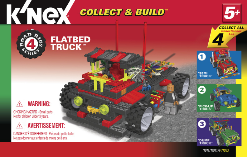 Collect and Build Road Rigs 4 Flatbed Truck No Motor 11911A instruction manual