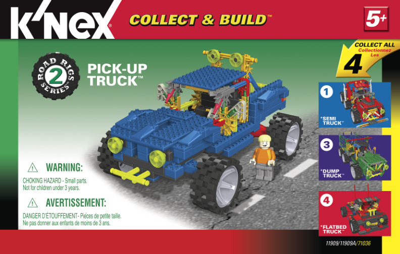 Collect and Build Road Rigs 2 Pick Up Truck No Motor 11909A instruction manual