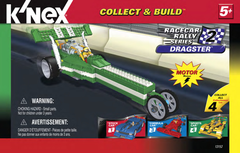 Collect and Build Racecar Rally 2 Dragster 13152 instruction manual