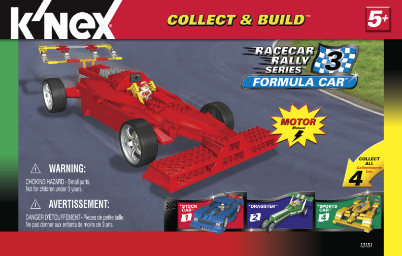 Collect and Build Racecar Rally 3 Formula Car 13151 instruction manual