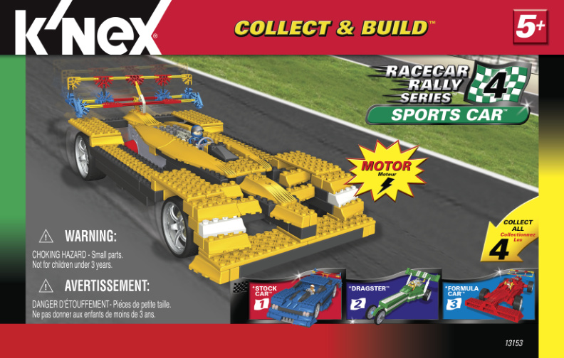 Collect and Build Racecar Rally 4 Sports Car 13153 instruction manual