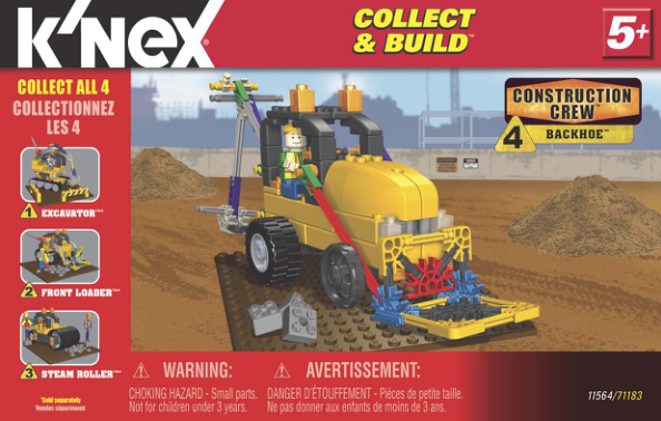 Collect and Build Construction Crew 4 Back Hoe 11564 instruction manual