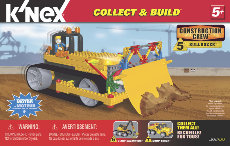 Collect and Build Construction Crew 5 Bulldozer 13524 instruction manual