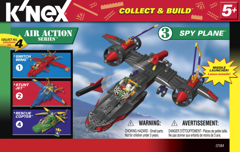 Collect and Build Air Action 3 Spy Plane 12184 instruction manual