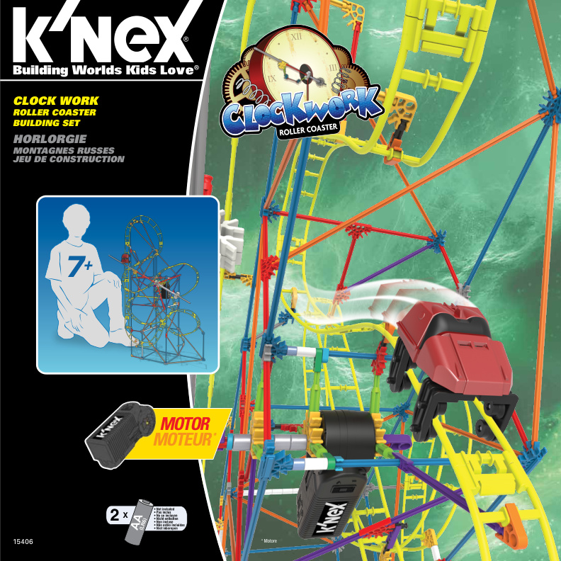 Clock Work Roller Coaster 15406 Instruction Manual PDF | Knex.Parts