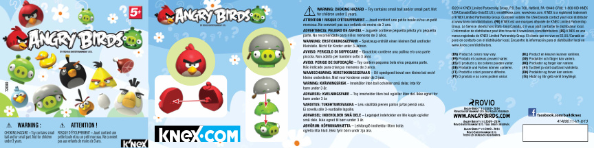 Angry Birds Mystery Easter 72090 instruction manual