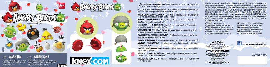 Angry Birds Mystery Valentines Day 72088 instruction manual