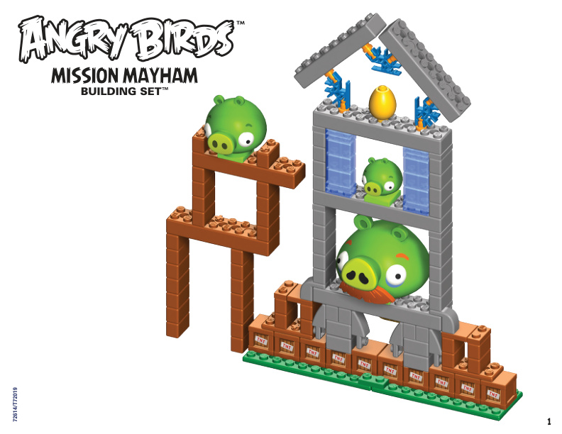Angry Birds Mission Mayham Detail INX 72613 instruction manual