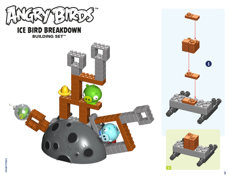 Angry Birds Ice Bird Breakdown Detail 72436 instruction manual