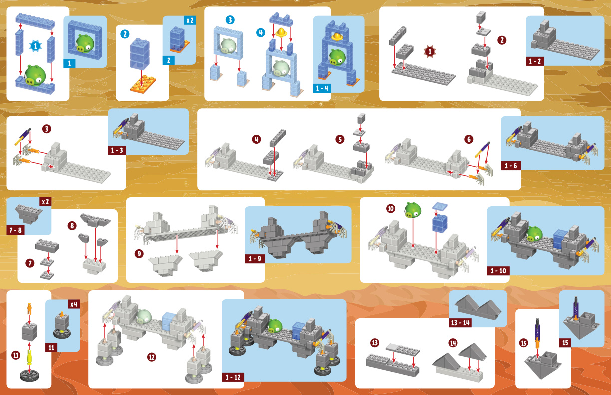 Angry Birds Hogs on Mars 72549 instruction manual